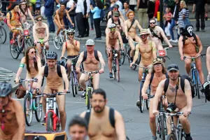 World Naked Bike Ride 2015, London, England