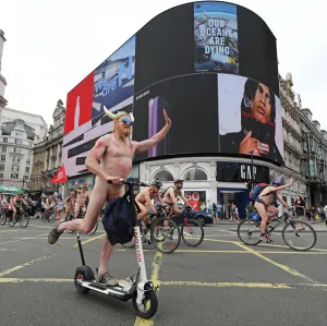 World Naked Bike Ride 2018, London
