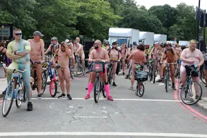 World: World Naked Bike Ride 2021, London, England