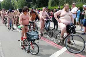 World: World Naked Bike Ride 2021, London, England