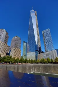 States: One World Trade Center ( 1 WTC ) building and the National September 11 Memorial for 9 / 11