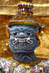 Yaksha Demon Statue at the Grand Palace Complex, Wat Phra Kaew, Bangkok