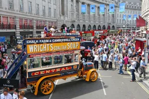 Year of the Bus Cavalcade in Regent Street, London, England