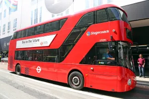 Year of the Bus Cavalcade in Regent Street, London, England