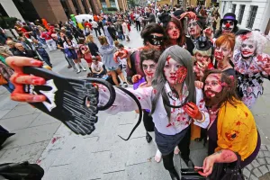 Zombies at World Zombie Day in London
